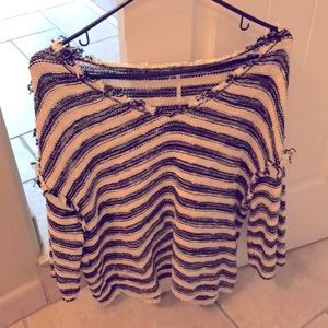Free people stripe sweater top